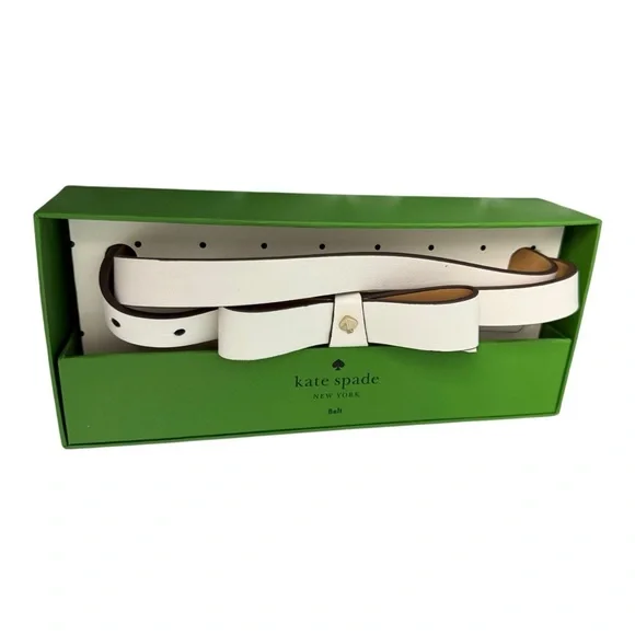 Kate Spade New York Bow Belt – Ivory (L/XL) NWT - Picture 2 of 5